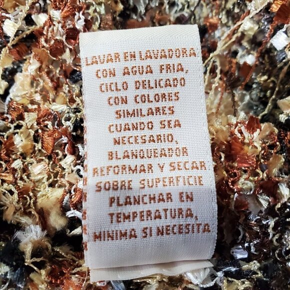 C.l.o.t.h.e.s Women's Fringe multi-colored Cardigan Sz S - Picture 6 of 9